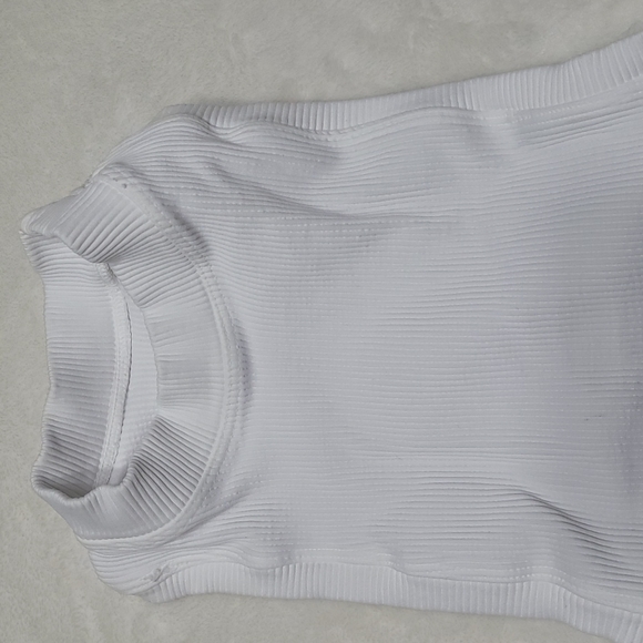 FP Movement by Free People Happiness Runs High-Neck Ribbed Cropped XS White - Picture 6 of 15